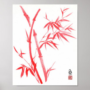 Crimson Bamboo Spirit  Poster