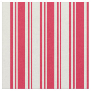 Crimson & Beige Muster der Streifen Stoff
