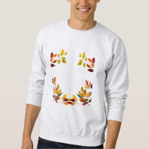 Crimson-Blätter - Elegantes Herbstdesign auf Basis Sweatshirt