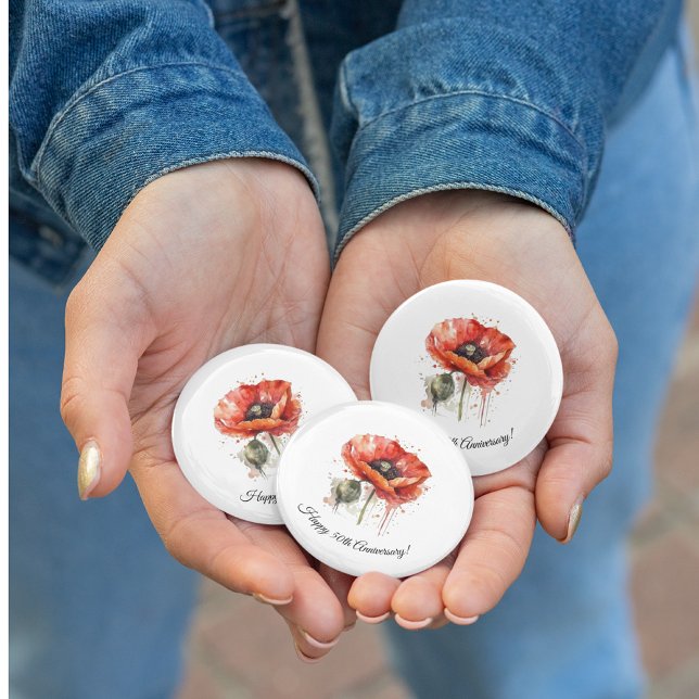 Crimson Bloom, individuell Button (Von Creator hochgeladen)