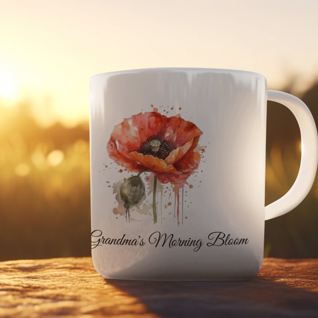 Crimson Bloom, individuell Kaffeetasse (Von Creator hochgeladen)