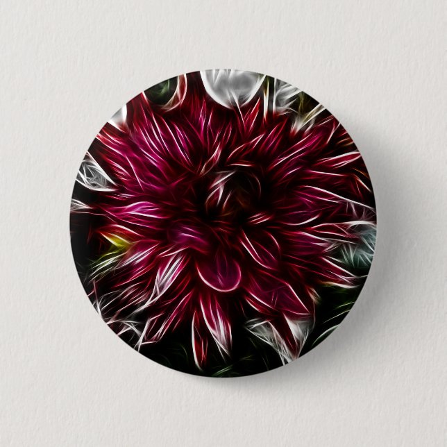Crimson-Blume Button (Vorderseite)