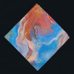 Crimson, Blush, Blue und Gold marben Alkohol Tinte Halstuch<br><div class="desc">Ein abstraktes Marmor-Alkoholtupfer-Design in einer Rosa-,  Rot- und Blautöne,  überlagert mit Goldakzenten.</div>