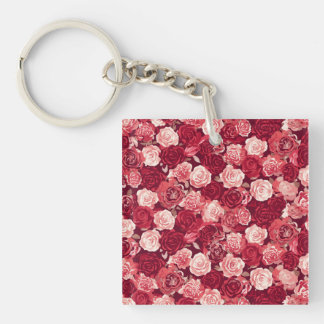 Crimson & Blush Seamless Rose Pattern