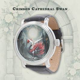 Crimson Cathedral Swan. Armbanduhr