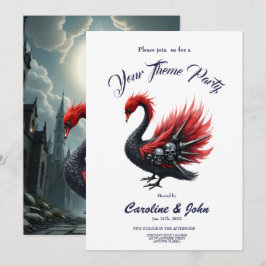 Crimson Cathedral Swan. Einladung