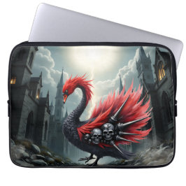 Crimson Cathedral Swan. Laptopschutzhülle