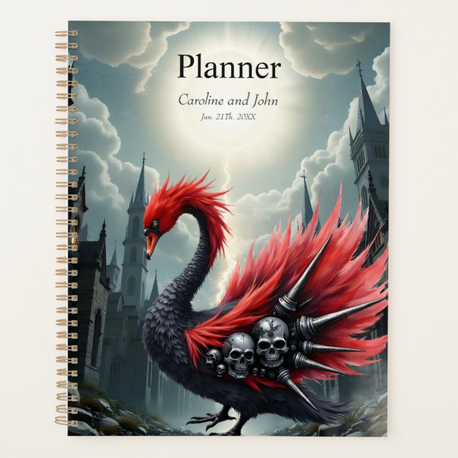 Crimson Cathedral Swan.  Planer (Vorderseite)