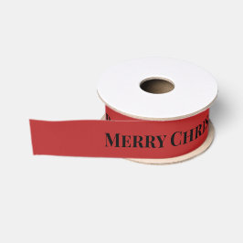 Crimson Christmas - Deep Red Ripsband