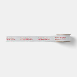 Crimson Christmas - Gray Ripsband