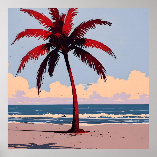 Crimson Coastline Poster (Vorne)