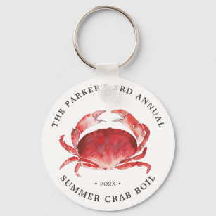 Crimson Crab   Crab Boil Event Schlüsselanhänger