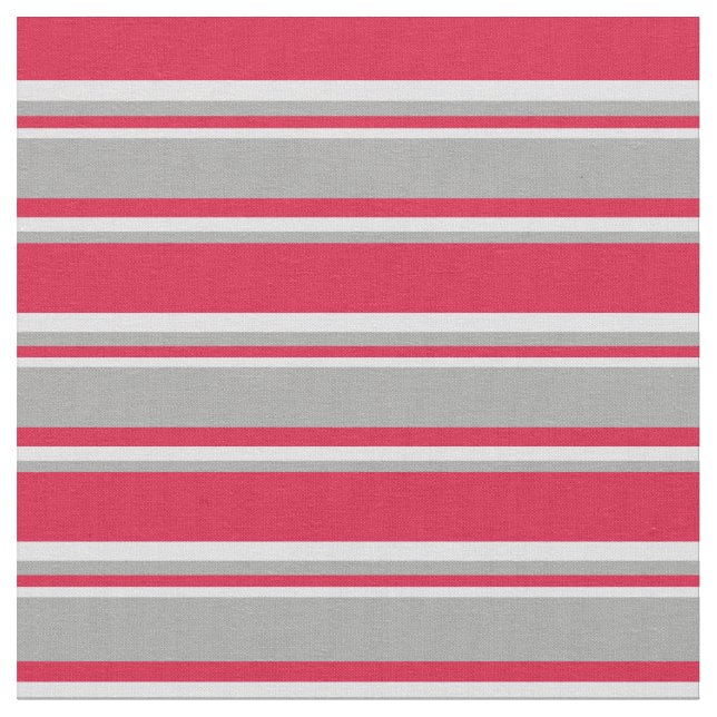 Crimson, Dark Gray und Lavender Lines Stoff (Nahaufnahme)