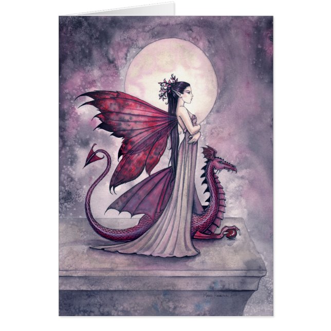 Crimson Dragon Fairy and Dragon Card (Vorne)