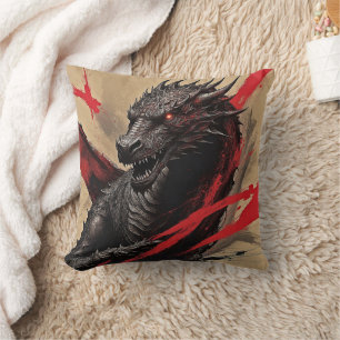 Crimson Dragon Tintenpower-Kissen Kissen