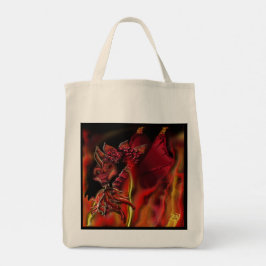 Crimson Dragon Tote Bag Tragetasche
