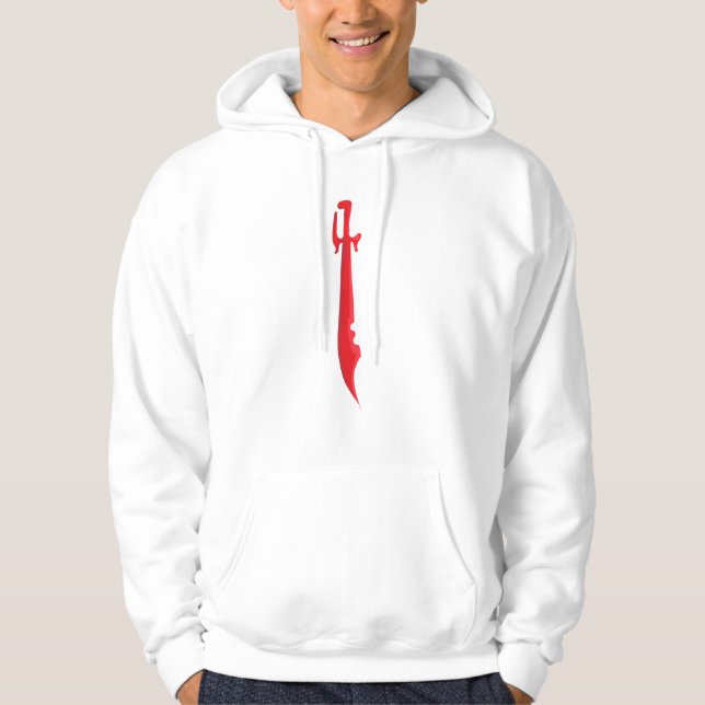 Crimson Edge - Intensive Sword-Design Hoodie (Vorderseite)