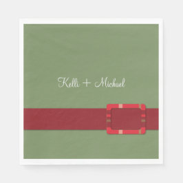Crimson & Evergreen Weihnachten Serviette