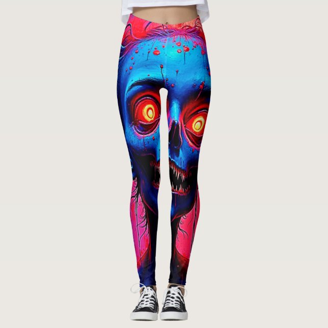 Crimson Eyes: Horror des Geistes Leggings (Vorderseite)