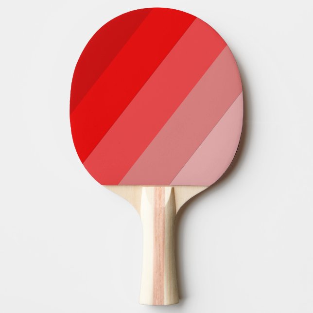 Crimson Fade Bold Striping Tischtennis Schläger (Vorderseite)