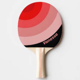Crimson Fade Circle Stripe with Name Tischtennis Schläger