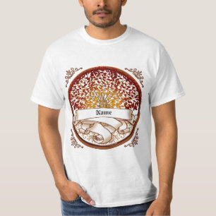 Crimson Family Tree Familienname T-Shirt