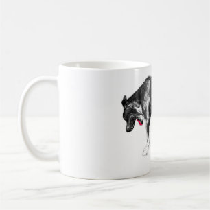 Crimson Flash - Playful Canine Accent Kaffeetasse