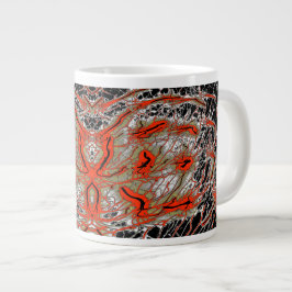 Crimson Fluxwave Jumbo Mug Jumbo-Tasse