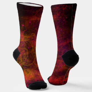 "Crimson Galaxy" Abstrakte Socken