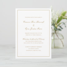 Crimson Gold Simple Wedding