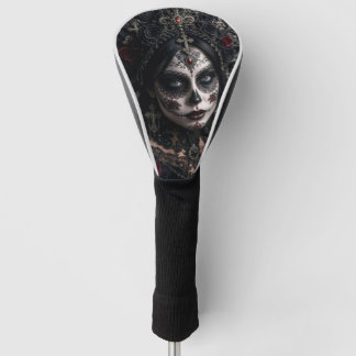 Crimson Gothic Calavera – Schwarze Rose Golf Headcover