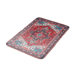 Crimson Heirloom: marokkanisches Erbe Rug Art Badematte