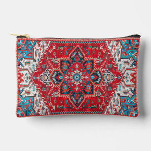 Crimson Heirloom: marokkanisches Erbe Rug Art Zubehörtasche