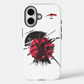 Crimson Honor: Samurai-Krieger iPhone 16 Hülle