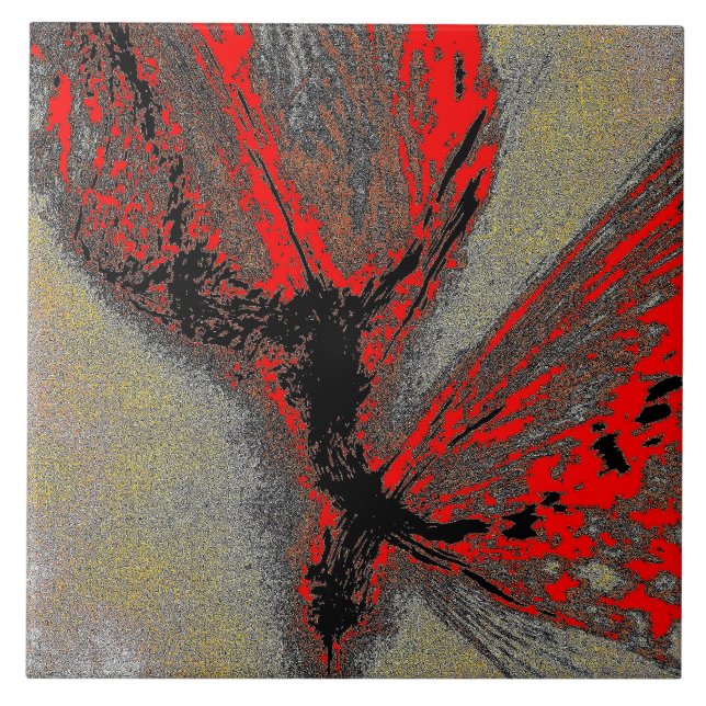 Crimson Impact Tile Fliese (Vorderseite)