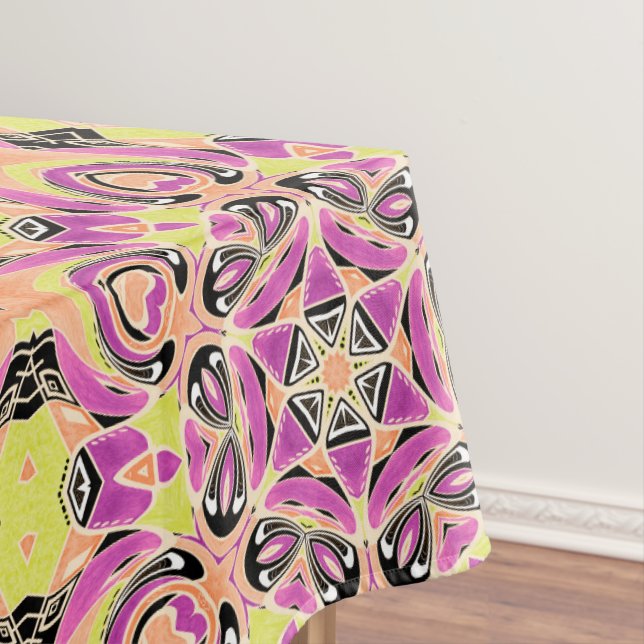 Crimson , Mandala in mehreren Farben Tischdecke (Beispiel)
