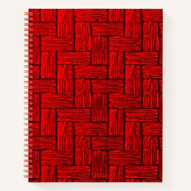 Crimson Maze Spiral Notebook Notizbuch (Vorderseite)