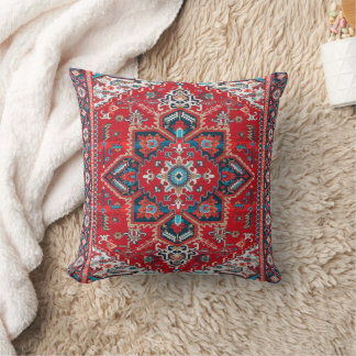 Crimson Mirage - Roter Boho Marokkanische Elegance Kissen