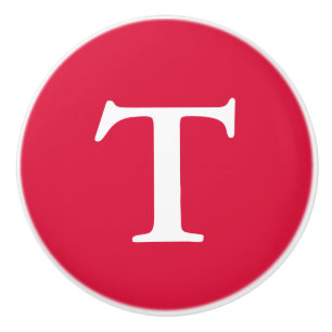 Crimson Mit Monogramm Keramikknauf