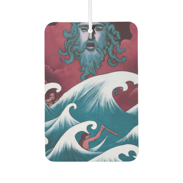 Crimson Neptune Ölgemälde Autolufterfrischer (Vorderseite)