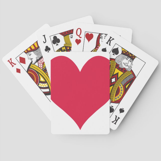 Crimson Niedlich Heart Spielkarten (Rückseite)
