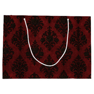 Crimson Nocturne Bloom Viktorianisch Große Geschenktüte