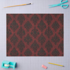 Crimson Nocturne Bloom Viktorianisch Seidenpapier