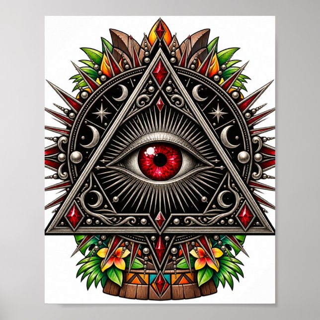 Crimson Obsidian Eye Poster (Vorne)