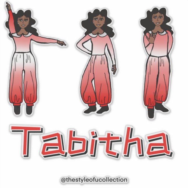 Crimson Ombre  Dancer #1 Aufkleber (Vorderseite)