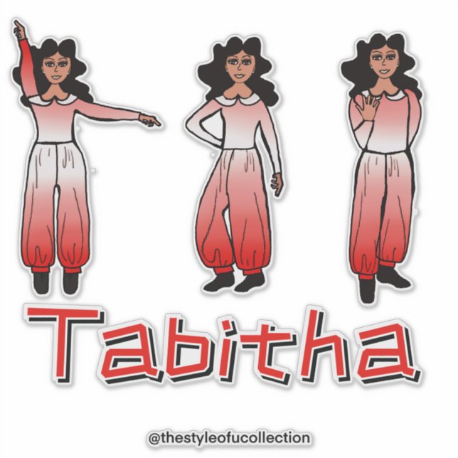 Crimson Ombre  Dancer #2 Aufkleber (Vorderseite)