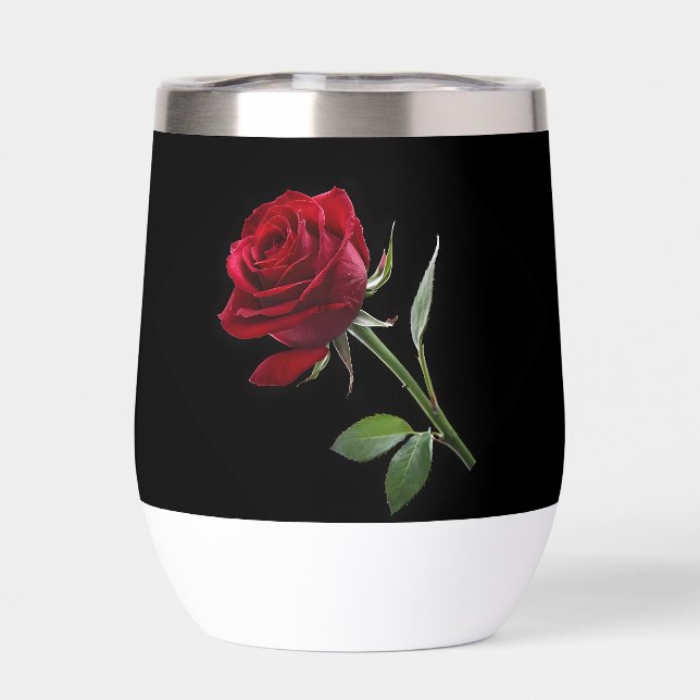 Crimson on Ebony: Die Single-Rote Rose, (Rückseite)