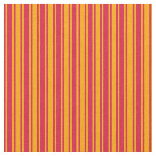 Crimson & Orange Muster der Streifen Stoff