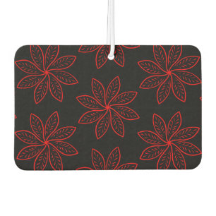 Crimson Pattern auf schwarz Autolufterfrischer