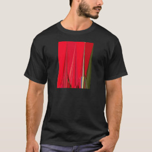 Crimson Petal Symphony: Ein rotes Design-Meisterwe T-Shirt